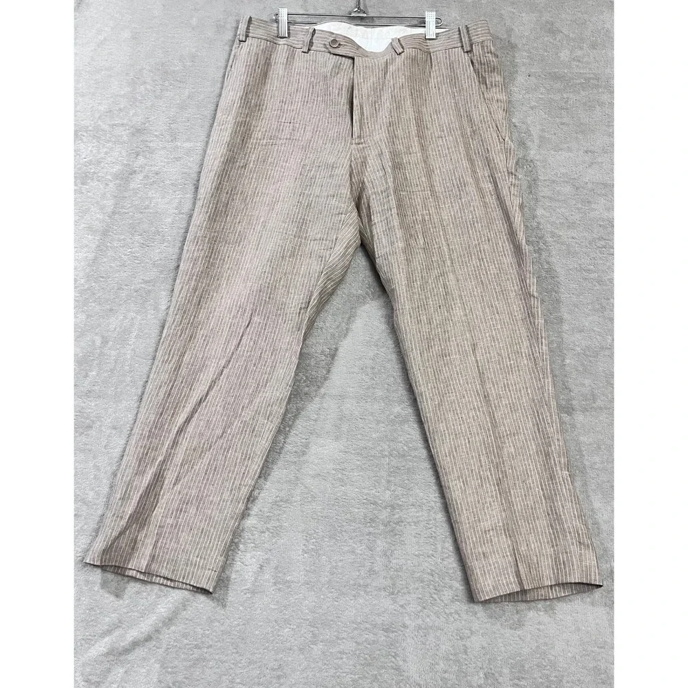 Bar III Linen Slim Fit Trousers Mens 36x30 Pants Wedding Old Money Beach Coastal